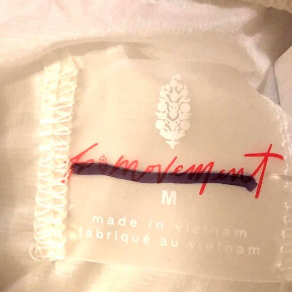 NWT FP MOVEMENT by FREE PEOPLE "In a Bubble" Oversize Puffer Vest Jacket White M - Picture 12 of 12